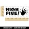 High Five Teacher Student School Self-Inking Rubber Stamp Ink Stamper